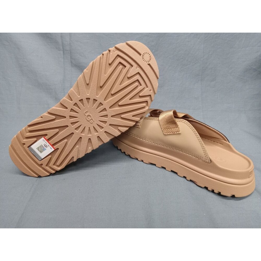 UGG Girls K Goldenglow Slide Slip-on Dark Brown Sand Size 6 NEW IN BOX! - Picture 2 of 13